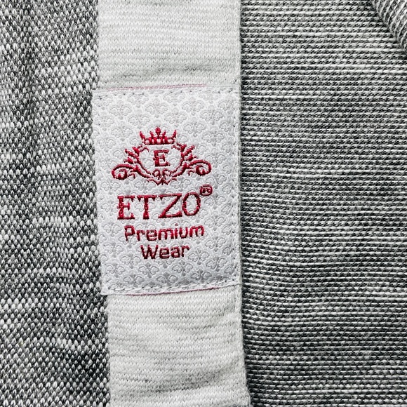 Bundle of 2 ETZO Mens 4XL Shirts Blue Gray Long Sleeve Button Down Stretch - Picture 5 of 14